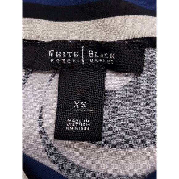 White House Black Market Casual Top Dress Long Sleeve Womens Size XS Black - Picture 3 of 8